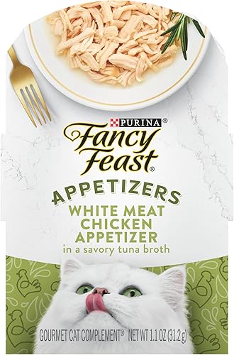 Purina Fancy Feast Appetizers - Complemento de comida húmeda para gatos adultos, Appetizers