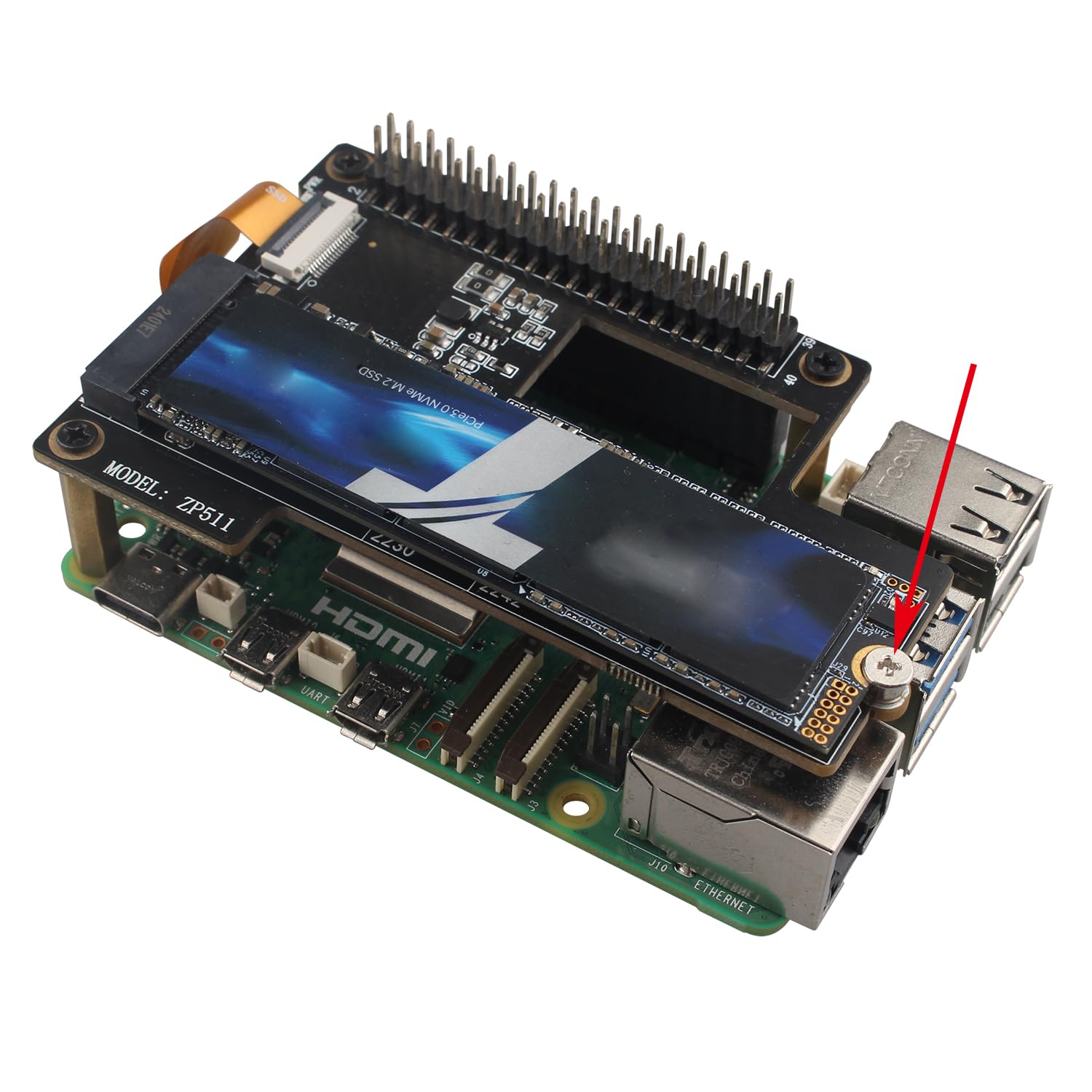 ZDE 10 pezzi Kit di Viti M.2 SSD NVMe Viti per PC Computer M2x2.5mm per Scheda Madre ASUS MSI Gigabyte NGFF Raspberry Pi