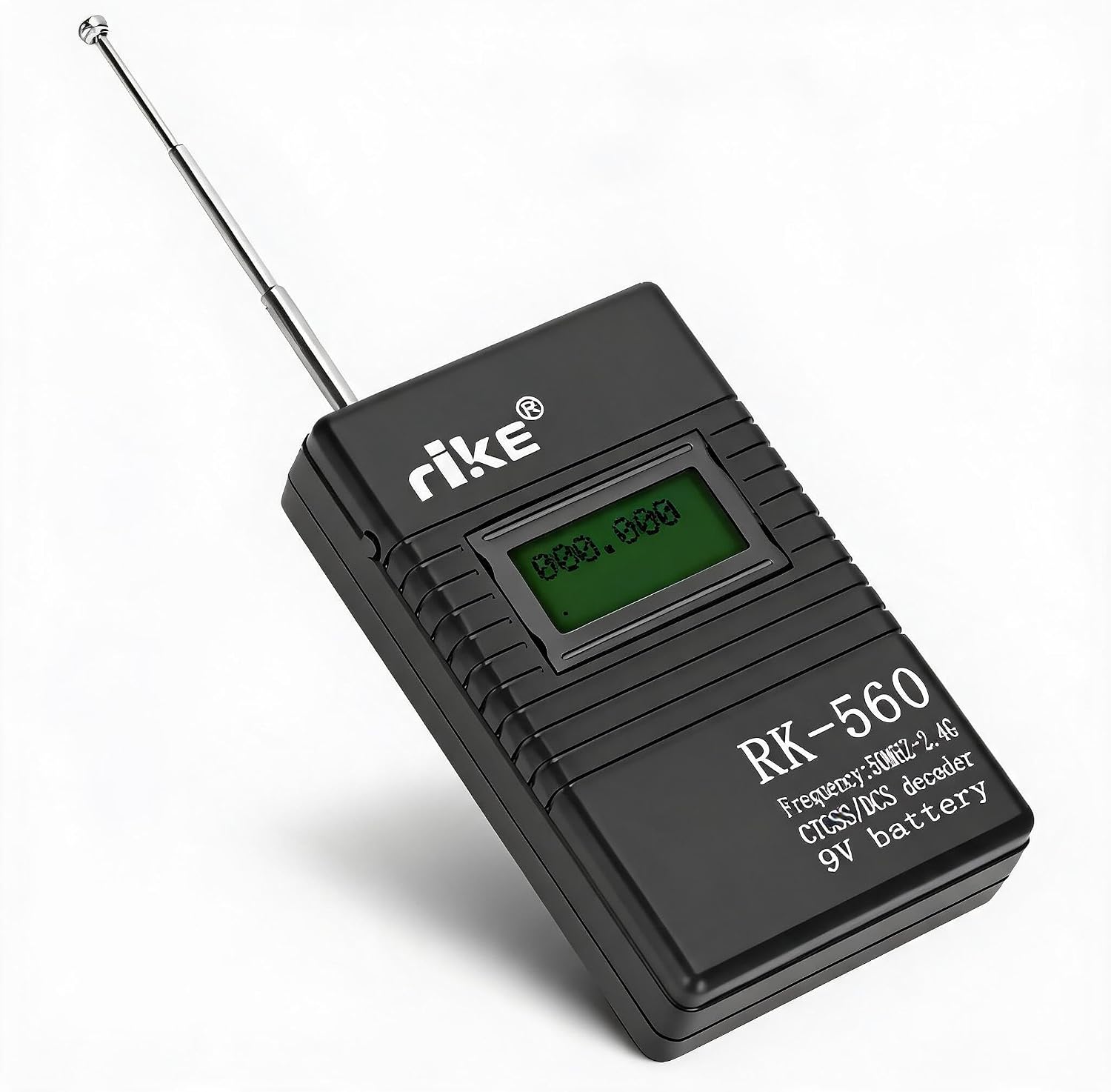 Frequency Counter Meter, Portable Handheld RF Testing Tool with 50MHz to 2.4GHz Range for Walkie Talkies and Radio Technicians