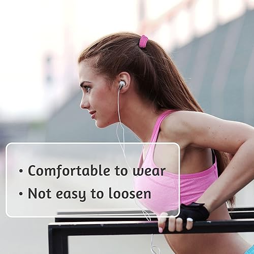 Miniatura 6 de Lazos para el cabello para mujer, 48 piezas para cabello grueso, pesado o rizado, antideslizantes, sin costuras, ligas para el cabello para niñas,