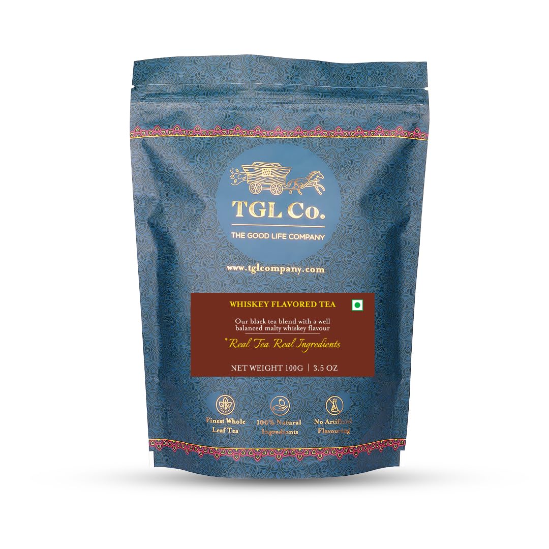 TGL Co. Whiskey Flavoured International Tea 100 Gm | Non Alcoholic Beverages | Promote Health | Boost Immunity | Rich in Anti Oxidant | Improves Digestions | Boost Heart Health