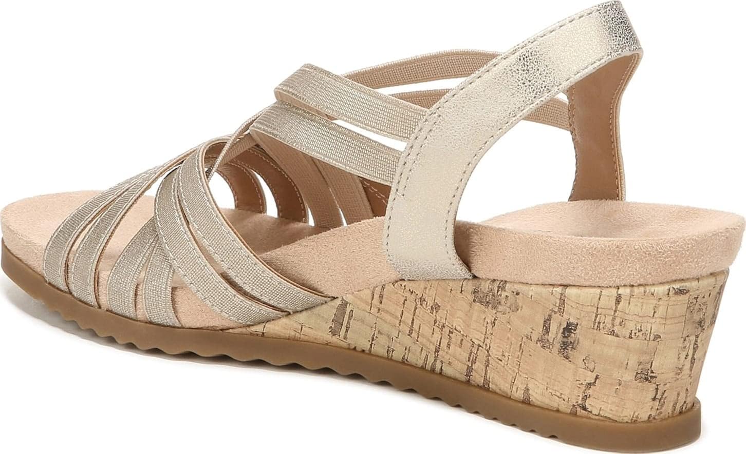 LifeStride Women's Stellar Strappy Cork Wedge Sandals