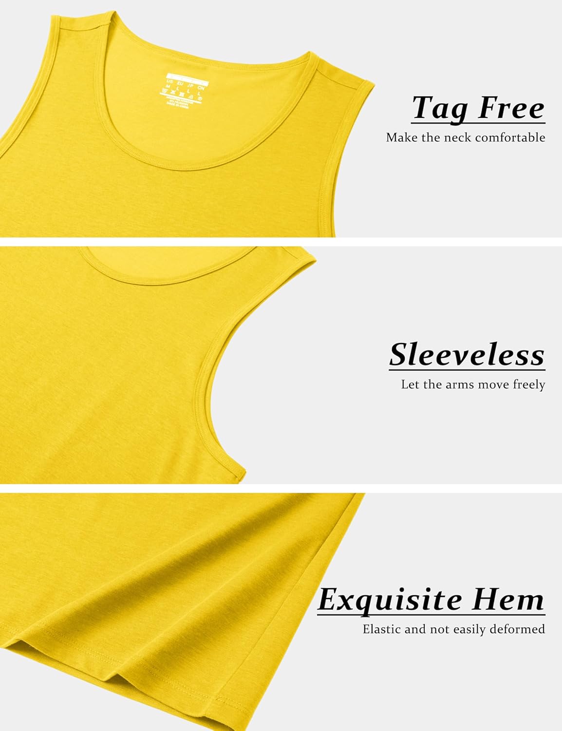 MAGCOMSEN Men's UPF 50+ Tank Top Gym Workout Sleeveless Muscle Shirts Sun Protection Cut Off Shirts Summer Sleeveless T Shirt - Image 6