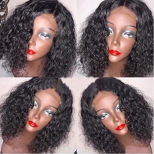 Miniatura 3 de 99j - Pelucas de cabello humano con encaje frontal de color burdeos premarcado cabello virgen brasileño Remy rizado con encaje frontal pelucas de