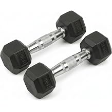 5-550 lb Rubber Hex Dumbbell Set, Heavy-Duty Free Weights for Home Gym Strength Training, Muscle Building & Full Body Workouts, No Rack Included