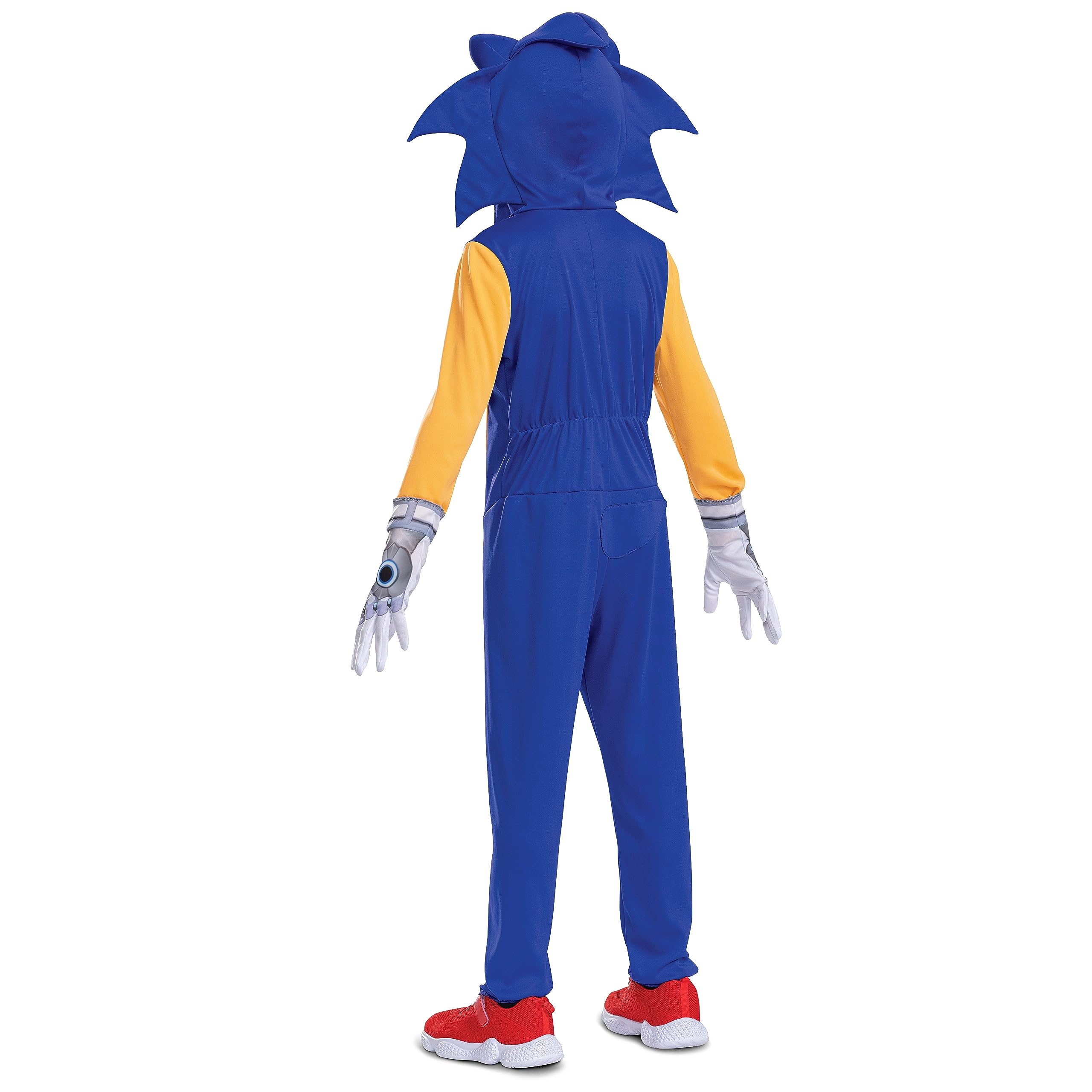 Disguise Disfraz de Sonic para niños, overol oficial de Sonic Prime con capucha