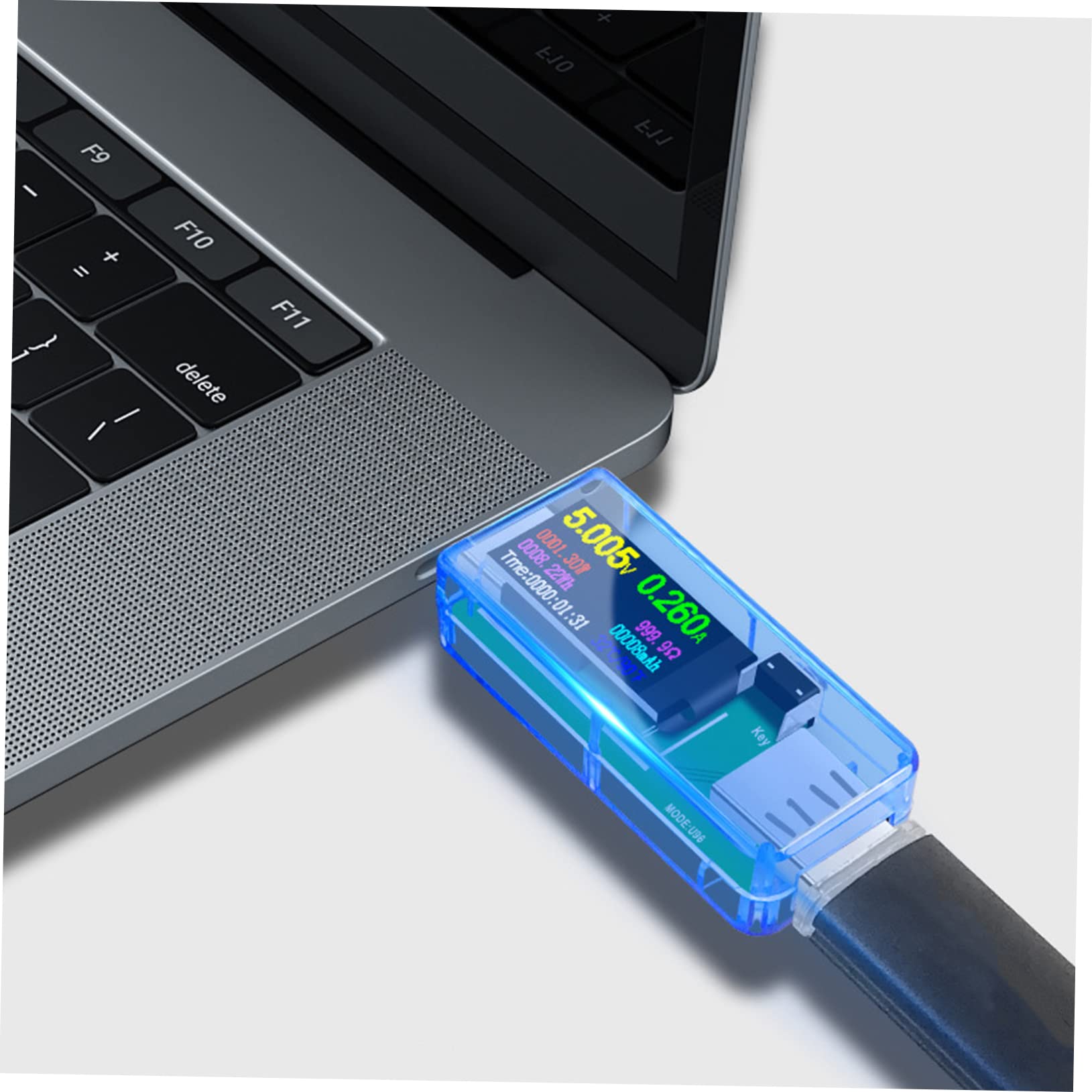Operitacx 5 Stück USB-Tester Spannungsprüfer Stift USB-Messgerät USB-Leistungsmesser stromverbrauchsmesser Spannungsmesser USB tester multimeter USB-Voltmeter Abs Transparent