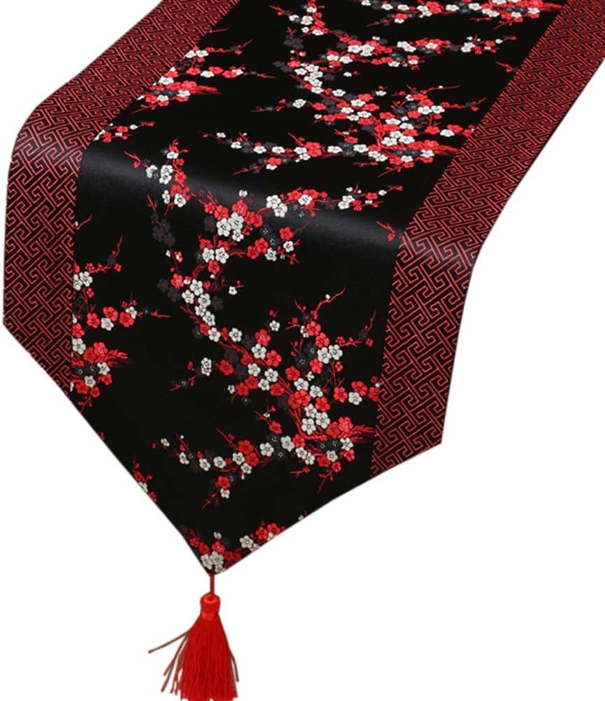 Chinese Style Dining Room Table Runners Long Table Cloth Table Flags for Festival, #17