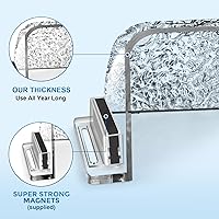 Vista 4 de 9”-15.5” Adjustable Magnetic Air Deflector with Unique Surface for Sidewall, Ceiling Registers and Vents (4 Pack)