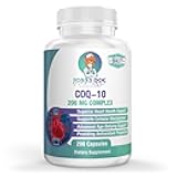 Dr. Valerie Nelson CoQ10 - Co-Enzyme Q10-200 mg - Excellent Value - 200 Caps - Quick Absorption - Veg. Caps - Non-GMO - Ubiquinone - Heart & Cellular Energy & Brain Supplement by Foxxy Doc