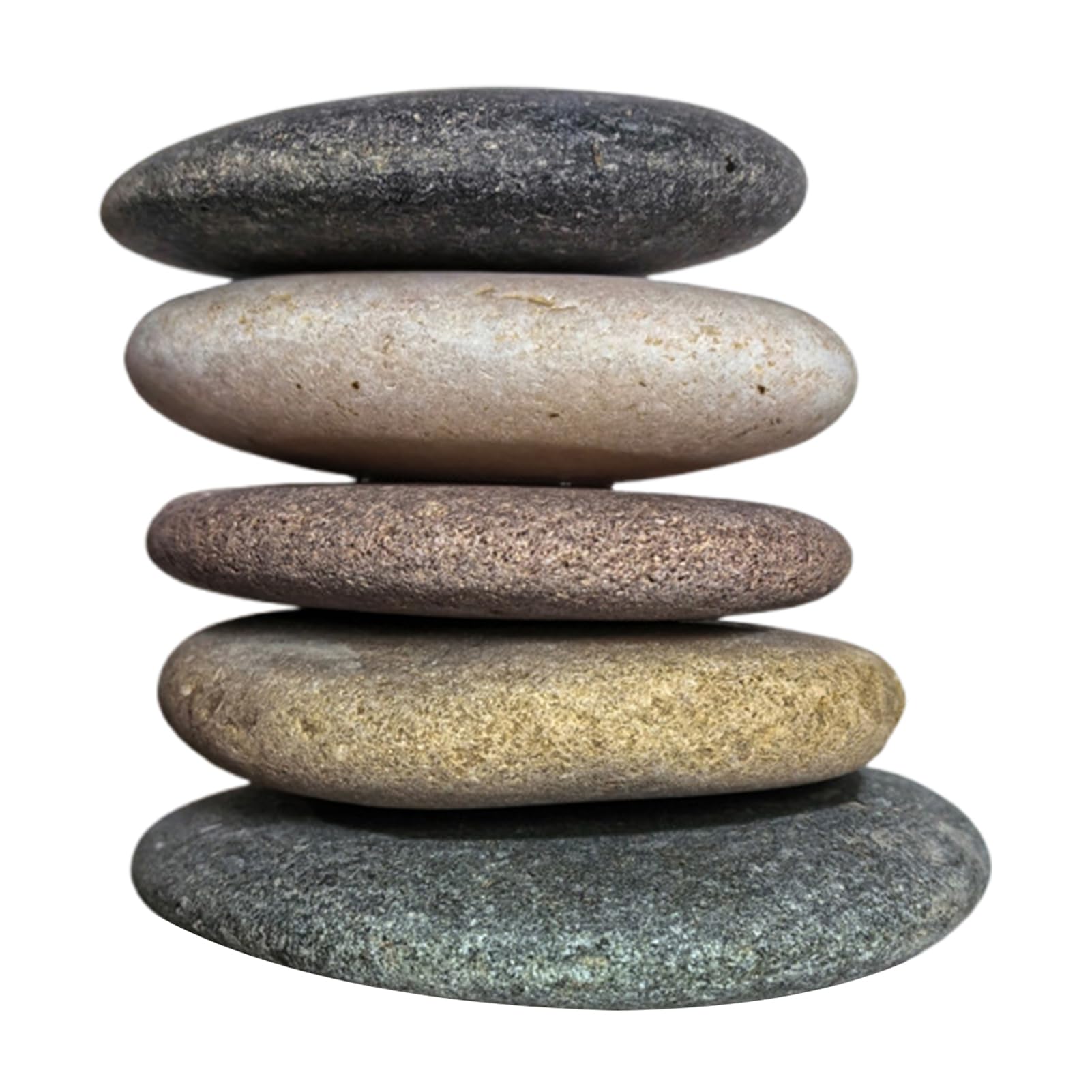 5 Pcs Painting Pebbles River Rocks Smooth Unpolished Flat Pebbles for Kids Adults Painting Art DIY Crafting Garden Decor