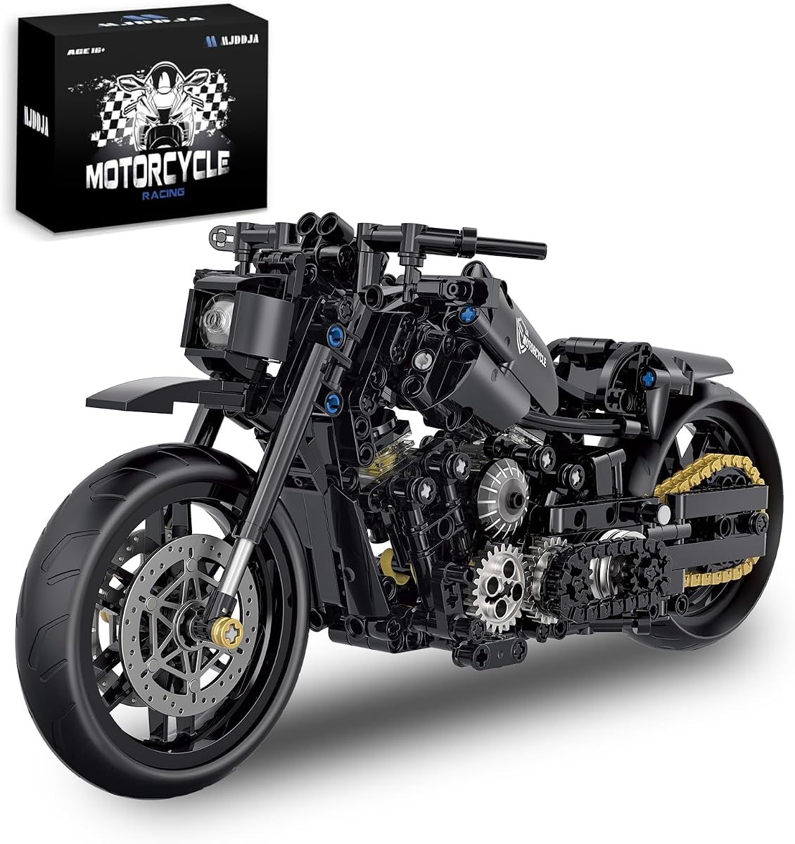 1:8 Motorcycle Building Set for Adults - Technic Motorbike Blocks Sets Model Toy for Display Collectible Gift for Motorcycle Lovers (579PCS)