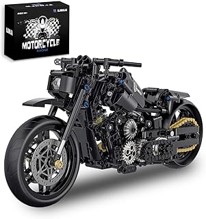 Detailed 1:8 Scale Motorcycle Building Blocks Set (579 Pcs) - Collectible Hobby Kit for Teens & Adults