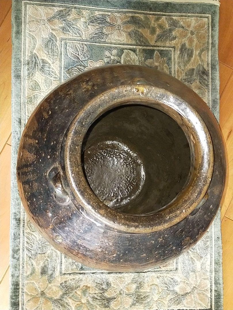Amazon.co.jp: 古瀬戸 三耳壺 壷 473mm 花瓶 骨董 古玩 中国