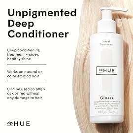 dpHUE Gloss+, Sheer - 6.5 oz (8-12 Applications) - Unpigmented Deep Conditioner & Shade Diluter - Paraben, SLS & SLES Sulfate Free - Vegan, Leaping Bunny Certified