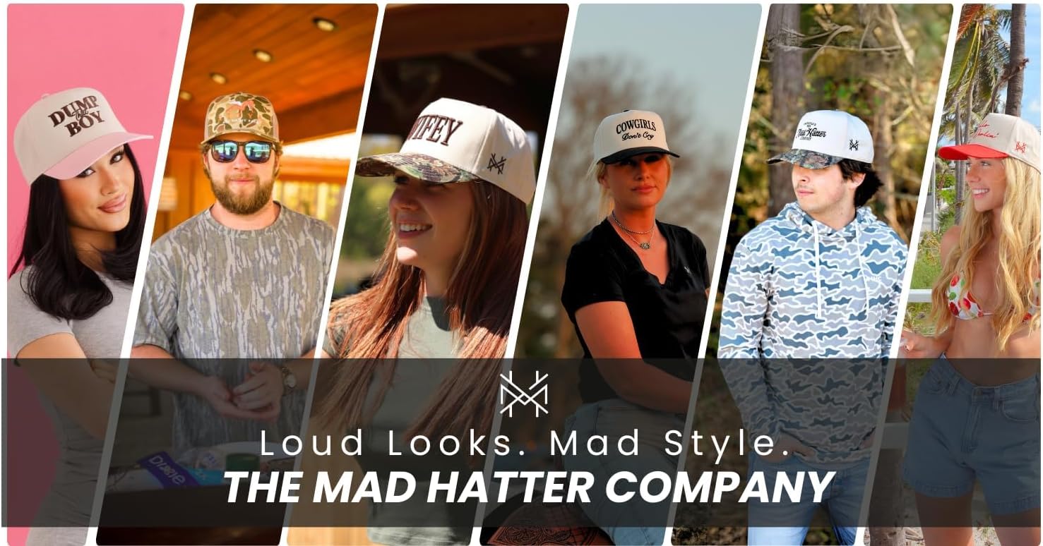 The Mad Hatter, Men & Women’s Trucker Hat, Premium Embroidered Adjustable Snapback for Everyday Wear, My Wife Will Kill You