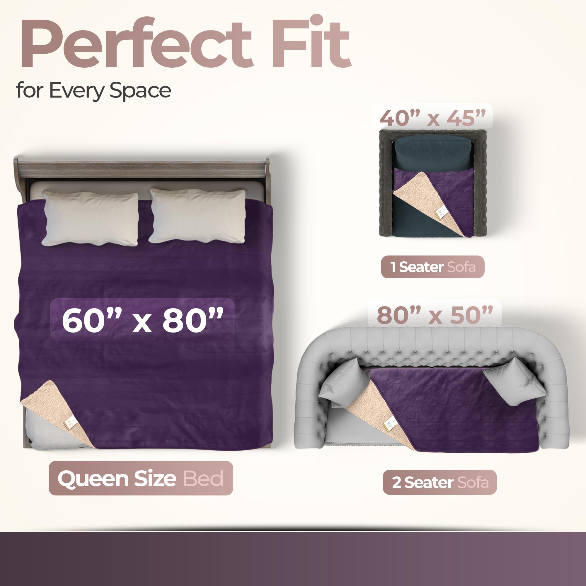 Love Coperta Impermeabile Per Letto 203x152 Cm, 3 Strati, Leggera E Morbida, Protettore Per Materasso Antimacchia, Per Coppie E Animali Domestici, Colore Grigio