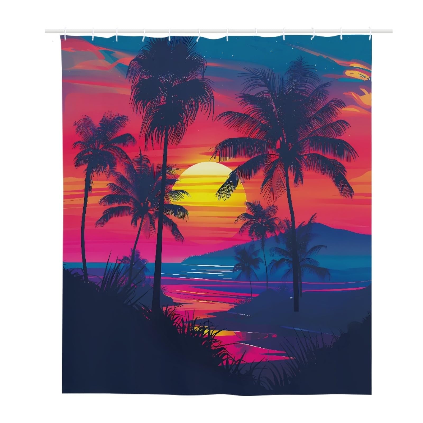 Rideau douche anti éclaboussures 180x220 cm lavable pour baignoire