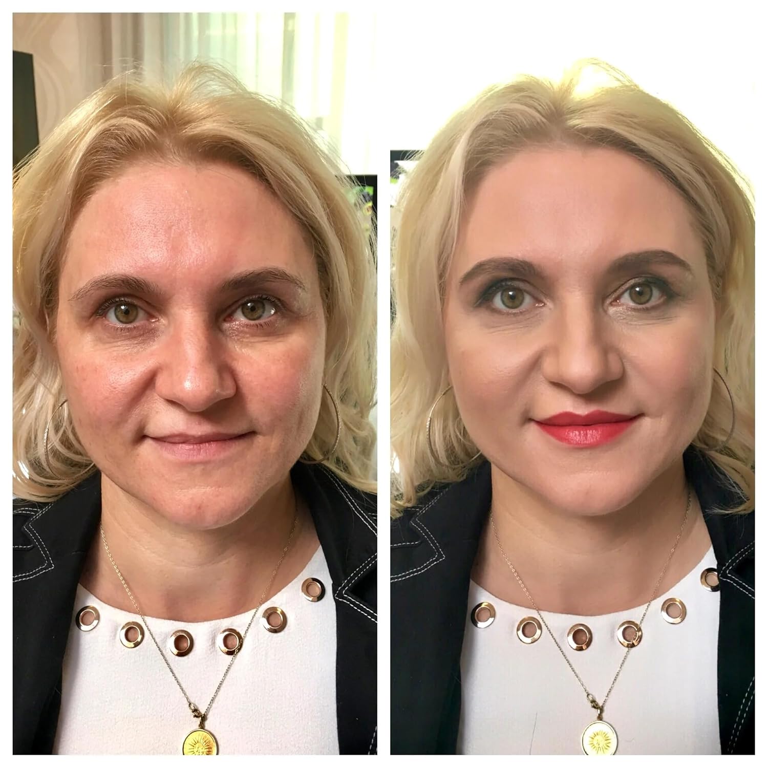 Emani​ Loose Powder Foundation Makeup for Sensitive Skin,​ Skin Perfecting, Natural Mineral Foundation​ with Buildable Coverage, ​Oil Control, Talc Free, ​Cruelty-Free & Vegan, Bisque - Image 3