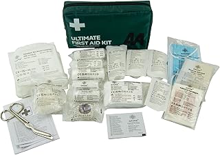 AA Ultimate First Aid Kit - AA0903 - A Family Essential For Car Home Holidays Travel Camping Caravans Office, Black