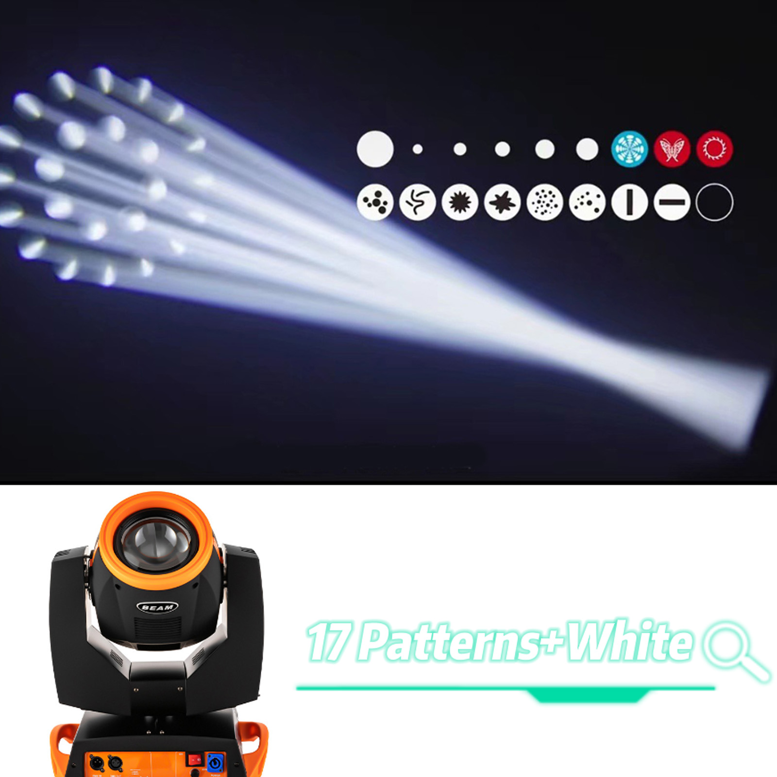 Amazon.com: 7R 230W LED Moving Head Light, 14 Colors Beam Sharpy