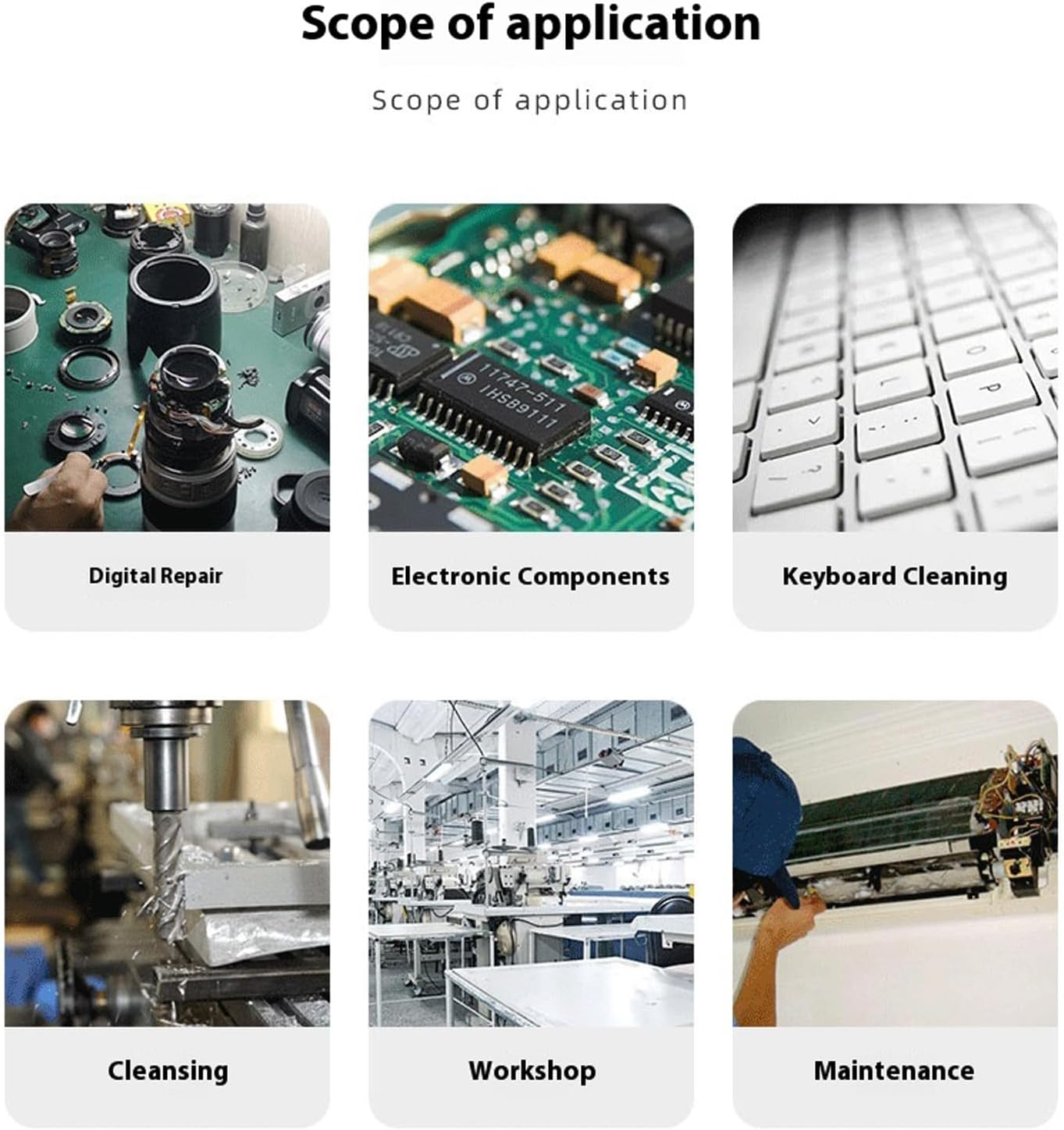 Professional Safe Brush Set for Circuit Board Cleaning Dense Fiber Bristles Brushes 6PCS Set ESD Safe Cleaning Brush Kit