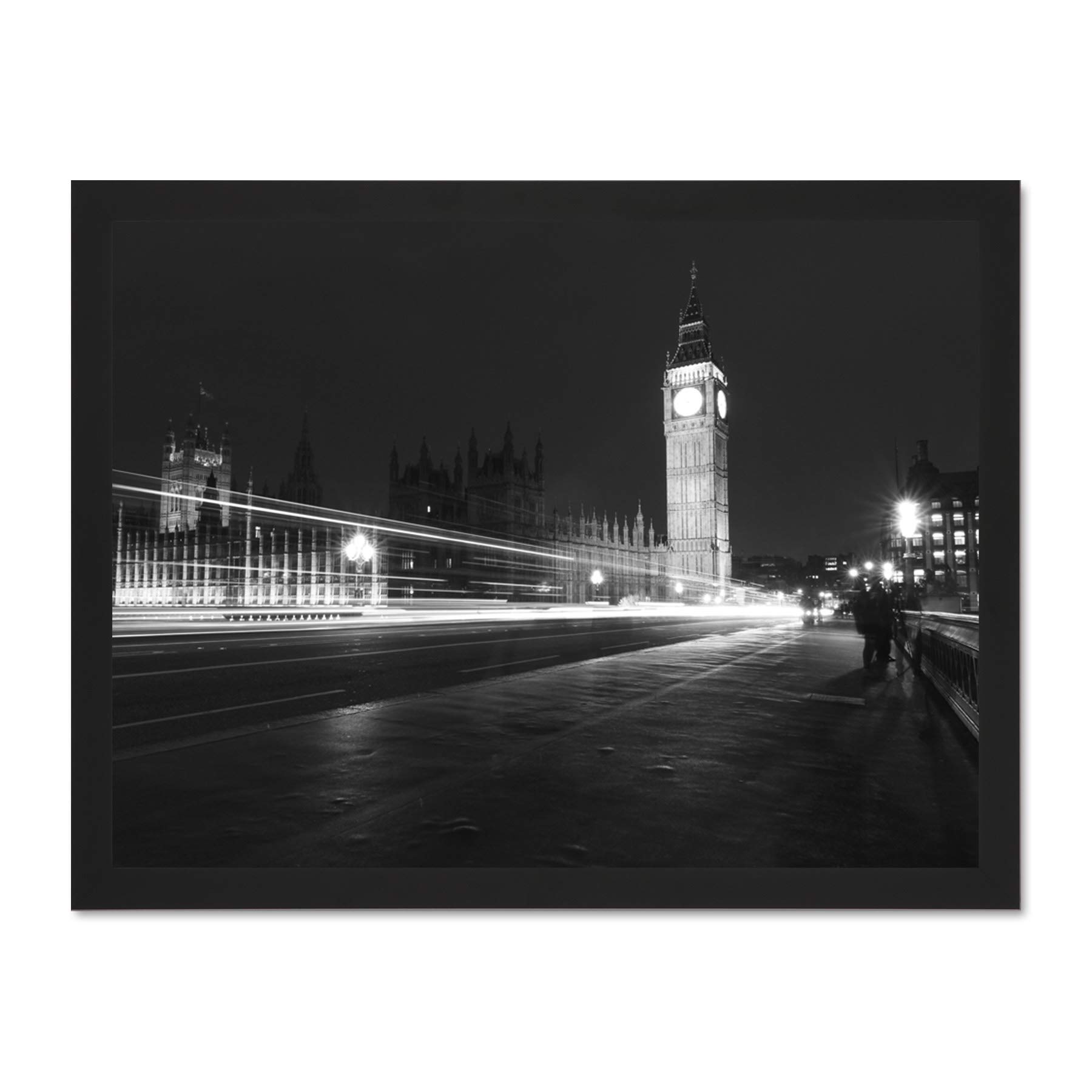 Chankov Westminster Big Ben London Large Framed Art Print Poster Wall Decor 18x24 inch