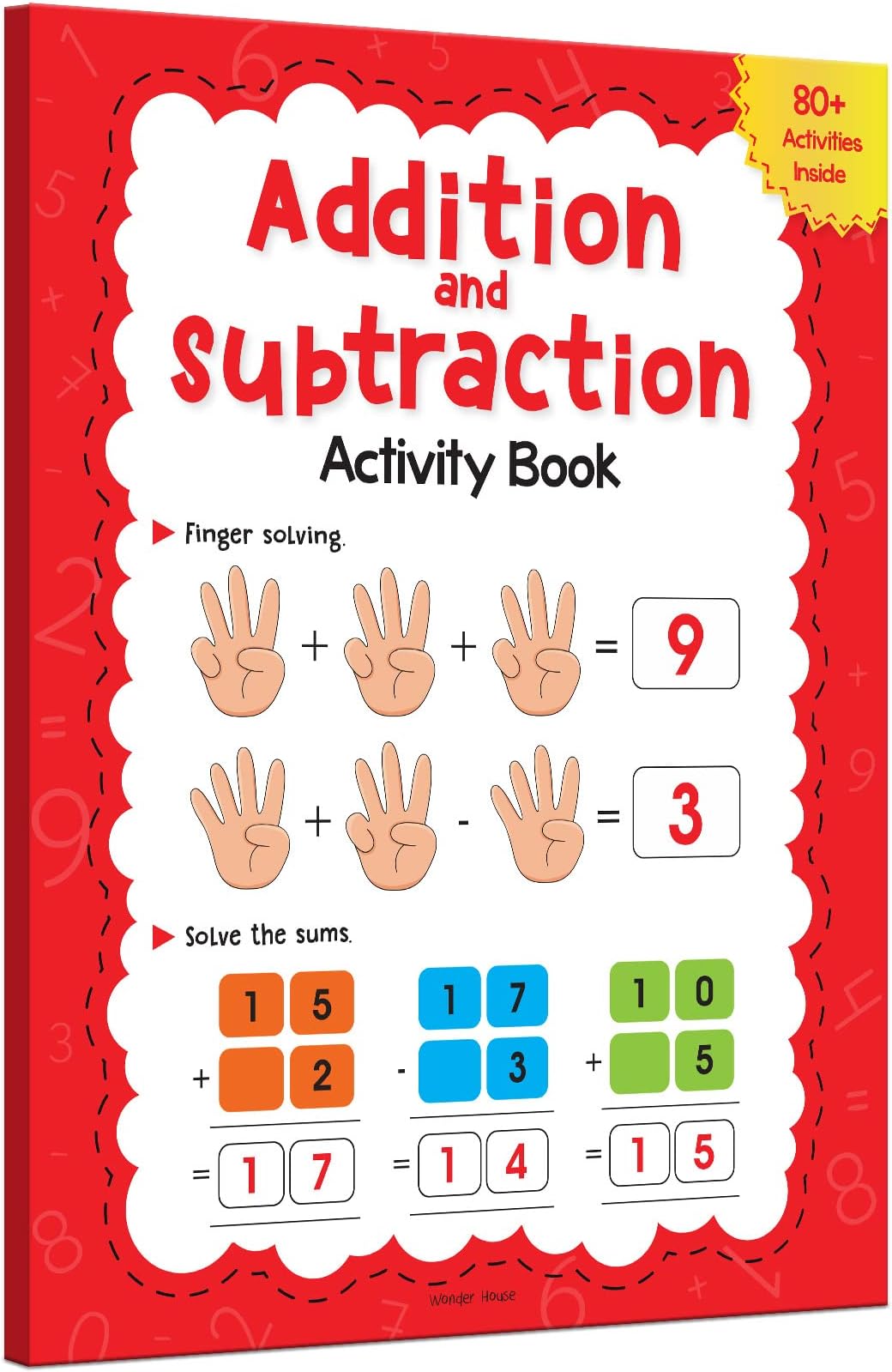 Addition and Subtraction Activity Book For Children - 80+ Activities Inside
