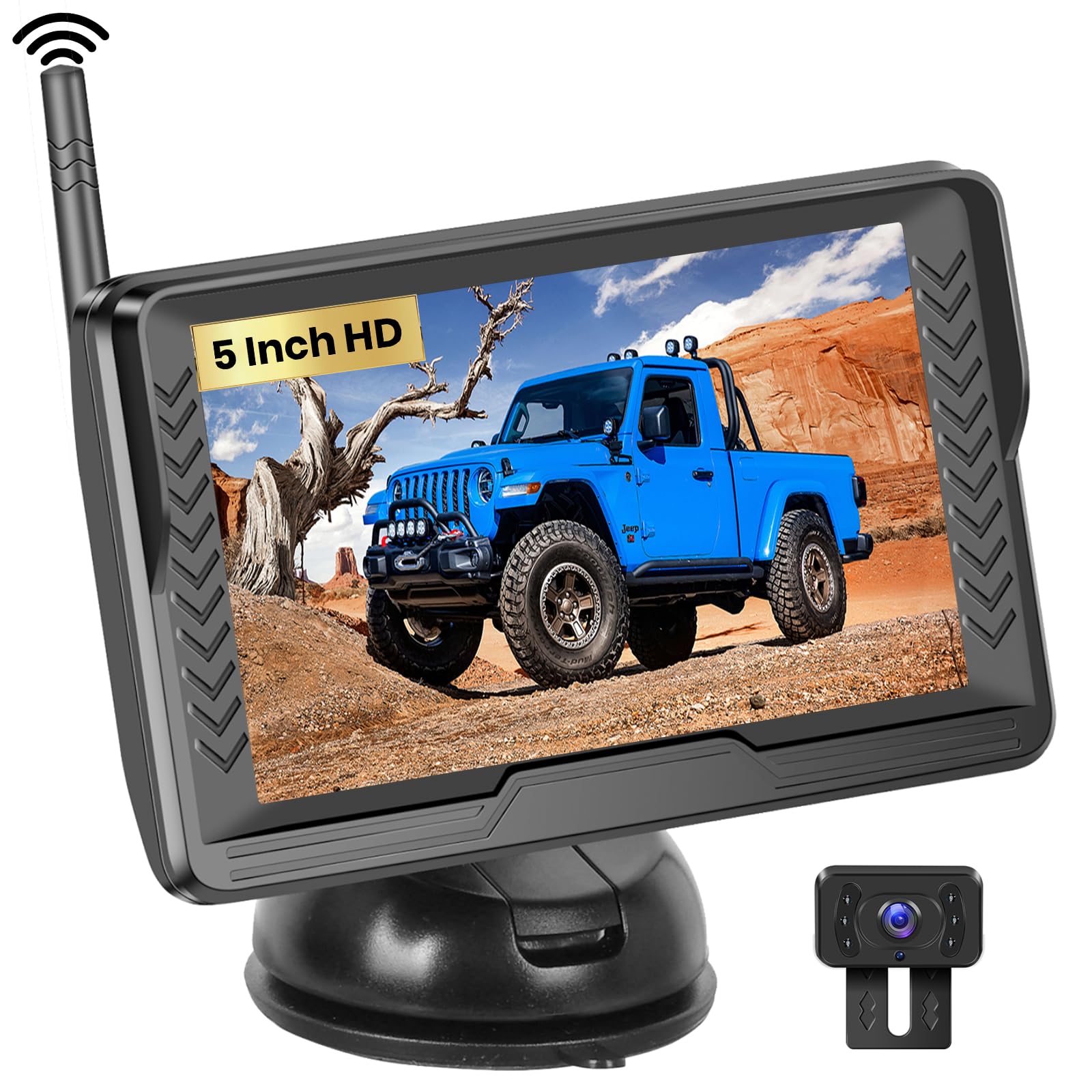 Kit Telecamera Retromarcia Hikity 7'' AHD 1080P - Con Cavo 15m - Visione Notturna E Parcheggio Assistito - Foto 11