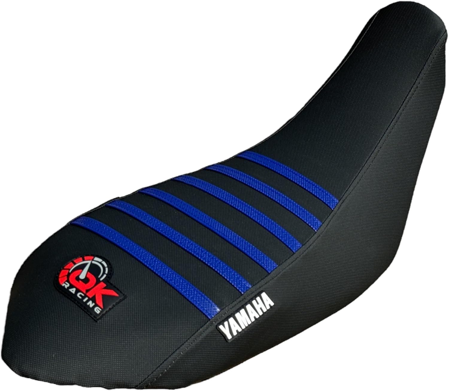 Premium Cover Compatible Fit for Yamaha Raptor Seat Cover 700 700R Seat Cover 2006-2021 (Black/Blue Ribs)