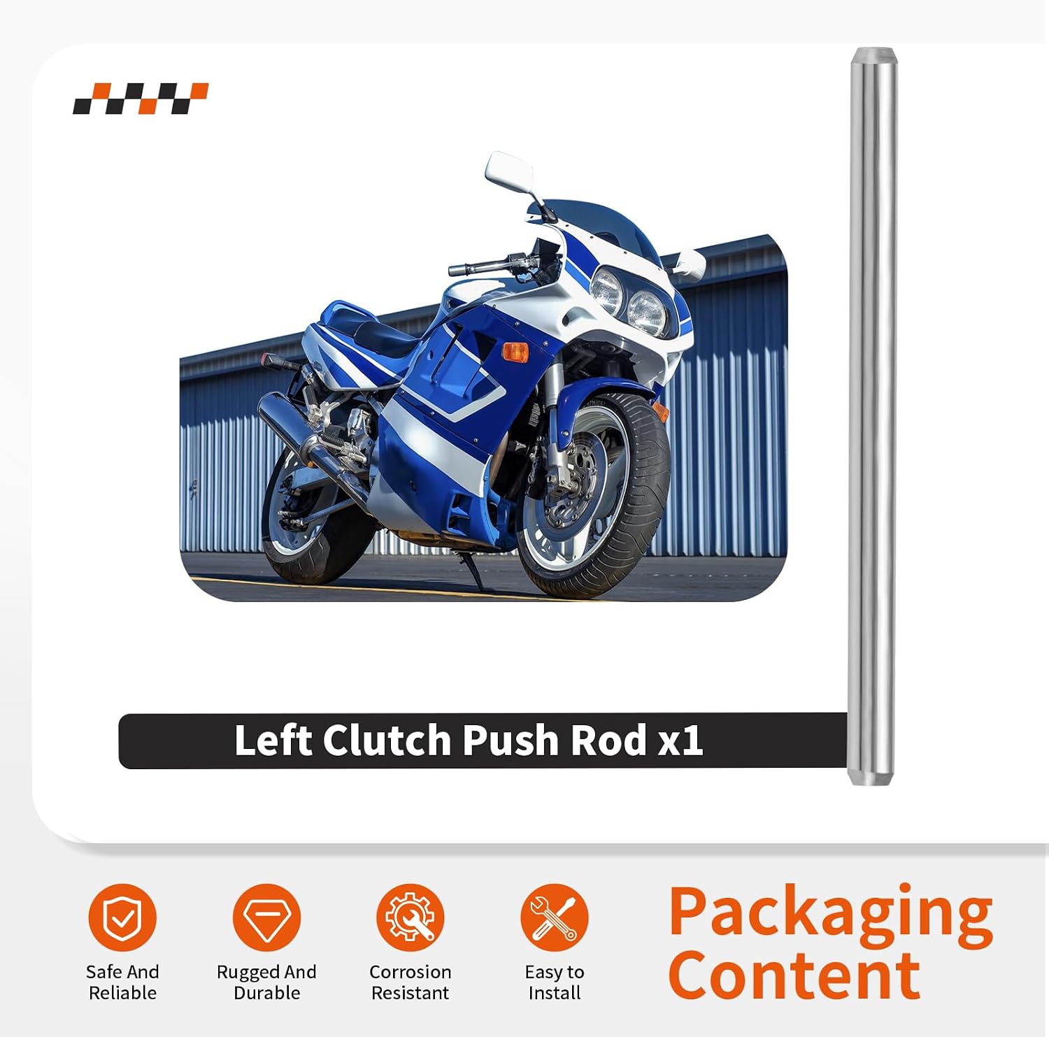 Left Clutch Push Rod for Suzuki Katana V-Strom 600 650 750 1100 GSX1100F SV650 RM250 1979-2024 23111-15501