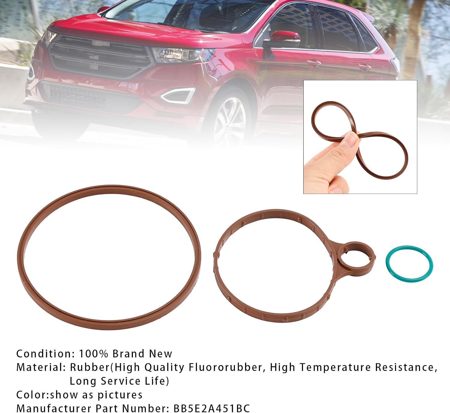 Vacuum Pump Rebuild Seal Kit for Ford Edge 2012-18, Escape2013-19, Explorer 2012-15, Fusion 2013-20 2.0L, for Explorer 2016-19, Focus 2016-18, Mustang 2015-21 2.3L