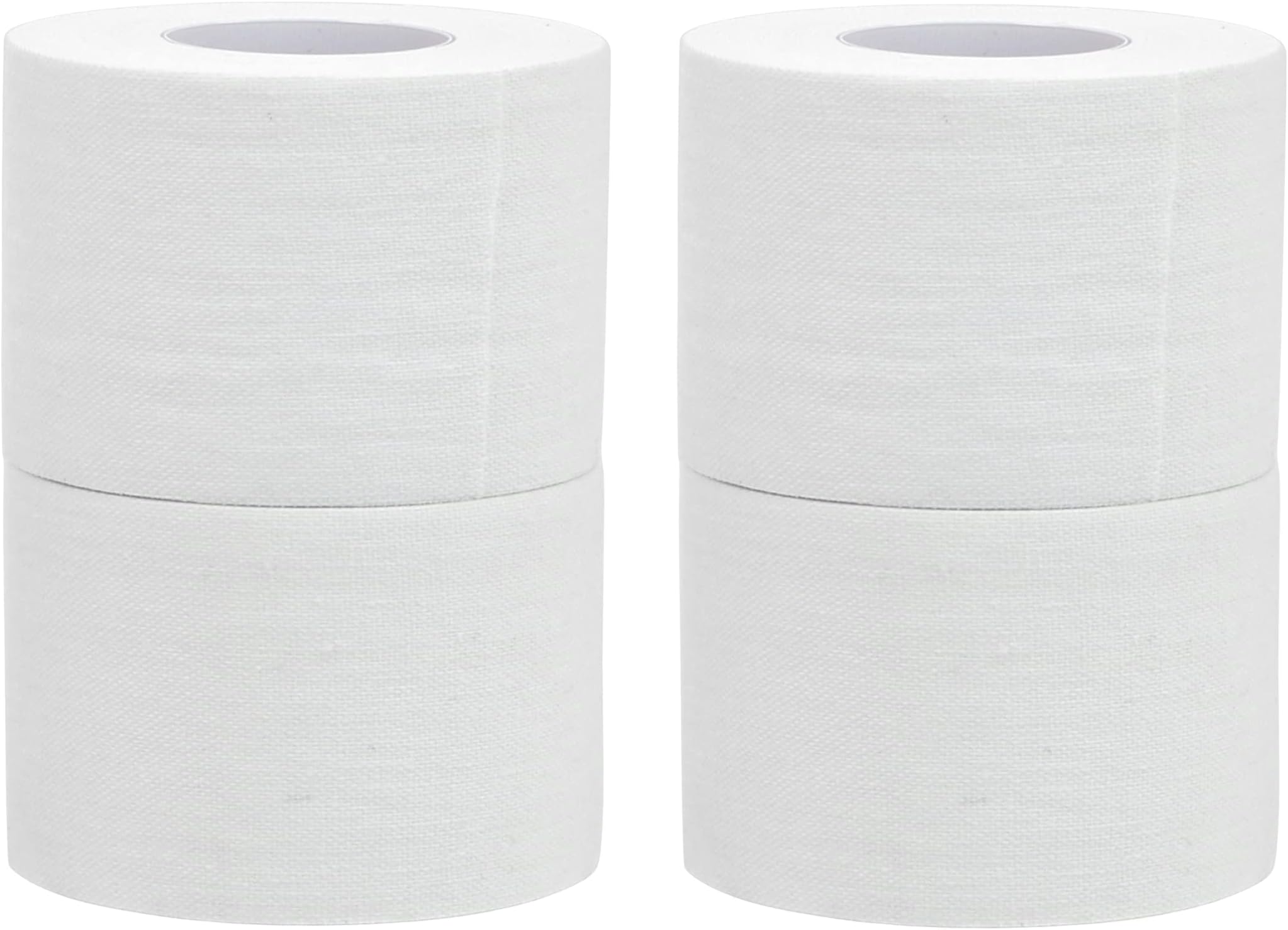 Iconikal 4-Pack White Athletic Tape, Easy Tear Sports Tape with Strong Adhesion, No Sticky Residue, 1.5” x 24 Feet (8 Yards) Each - Ideal for Gymnastics, Boxing, Ankle & Wrist Support