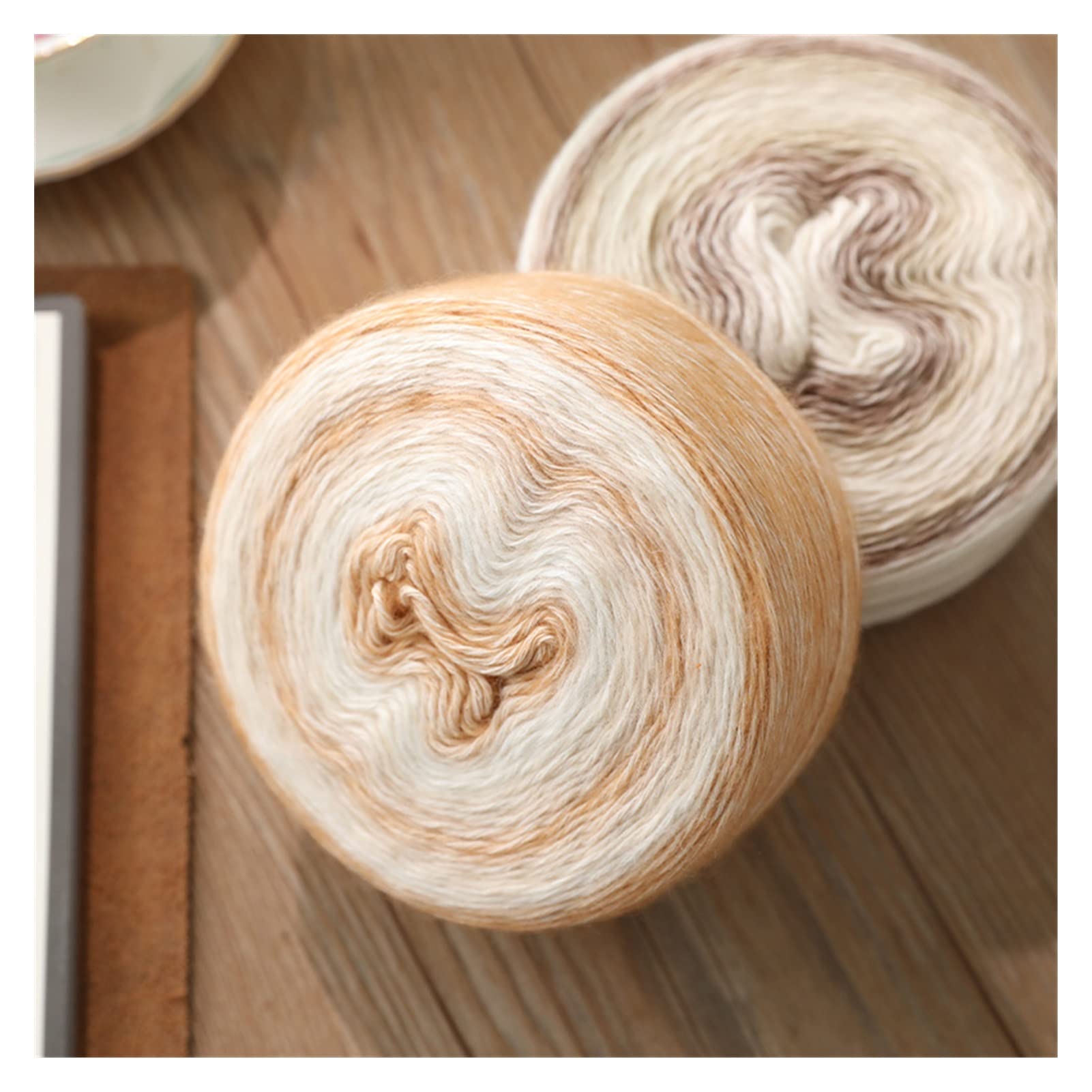 Hilo de algodón Degradado Otoño e Invierno Mano de Tejer Line de Lana de Ganchillo suéter Chal Ropa Bricolaje 15 0g / Bola Ovillos Lanas (Color : PM2803)