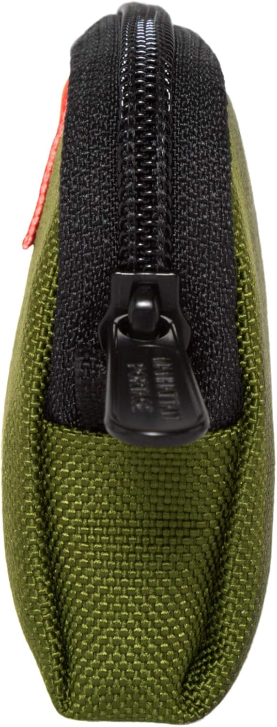 Manhattan Portage Coin Purse With Divider And Zipper Closure Credit Card Holder Cash Organizer Jewelry Pouch Fits Cards Money Change for Women and Men (Olive) - Image 4