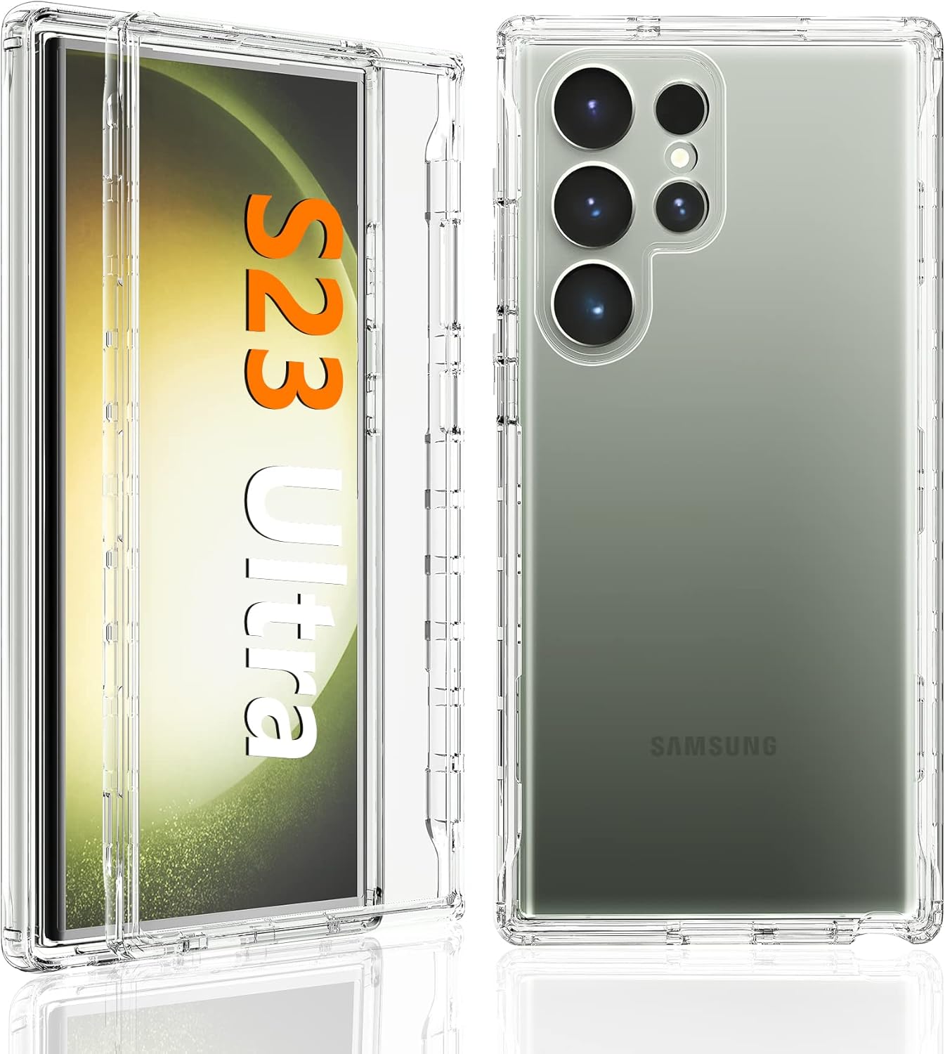 FNTCASE for Samsung Galaxy S23Ultra Case Slim Protective Shockproof