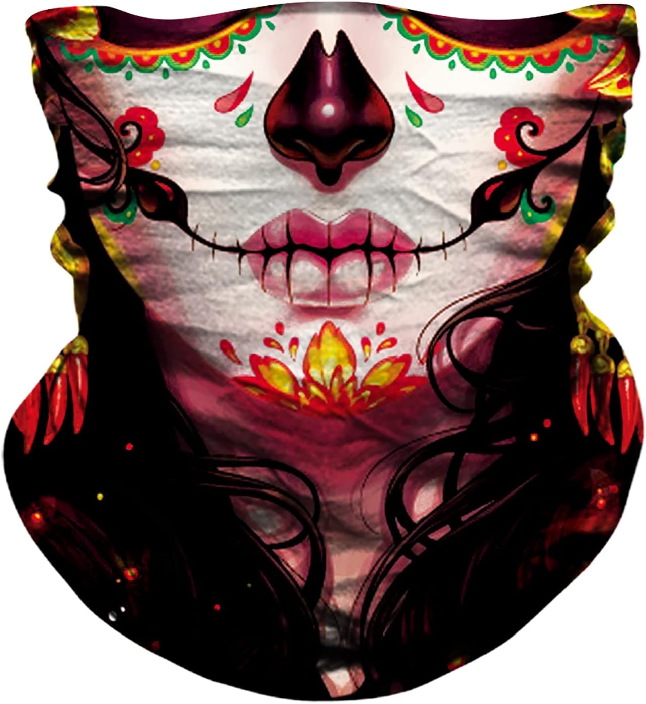 JOEYOUNG 3D Face Sun Mask, Neck Gaiter, Headwear, Magic Scarf, Balaclava, Bandana, Headband Fishing, Hunting, Yard Work, Running, Motorcycling, UV Protection, Great Men & Women (B-Beauty-661)