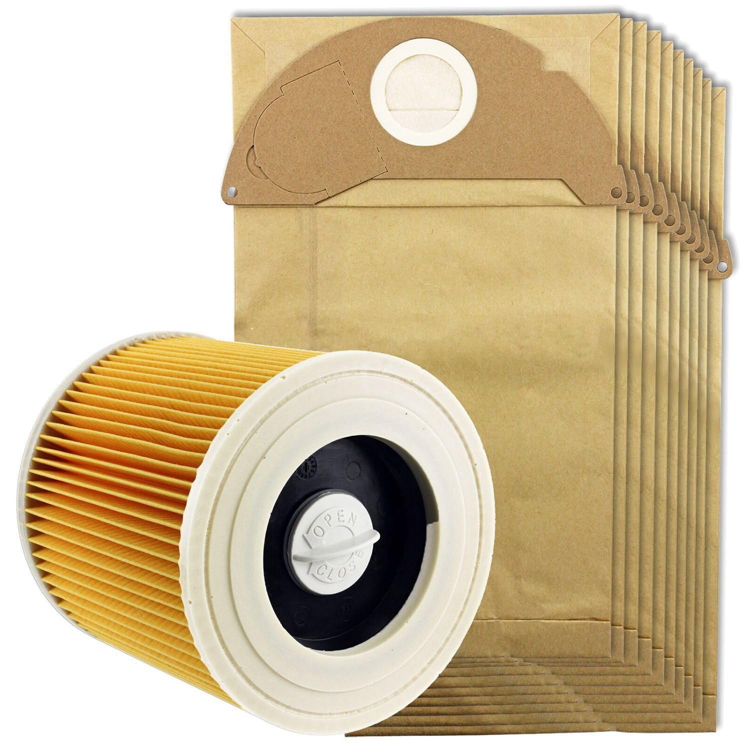 CTRLZS For Wet&Dry Wd2 Vacuum Cleaner Filter And 10x Dust Bags