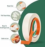 QITIUNLXY White Masking Tape – Includes handy tape cutter accessory