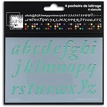 Mahe LE15 Stencil Alphabet Nougatine Plastic Transparent 21 x 30 x 0.1 cm