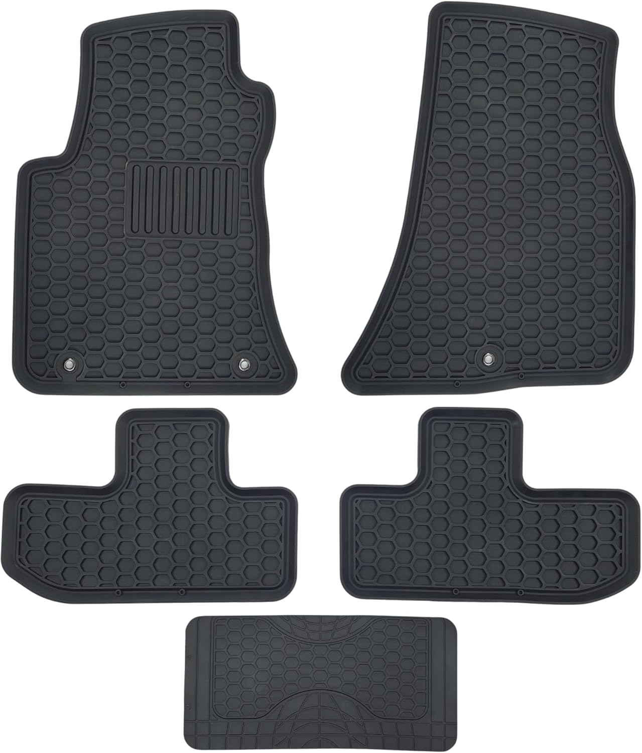 Custom-fit 2023-2026 Honda HRV/HR-V Floor mats & 2025-2026 Acura ADX Rubber Liners Accessories (Black)