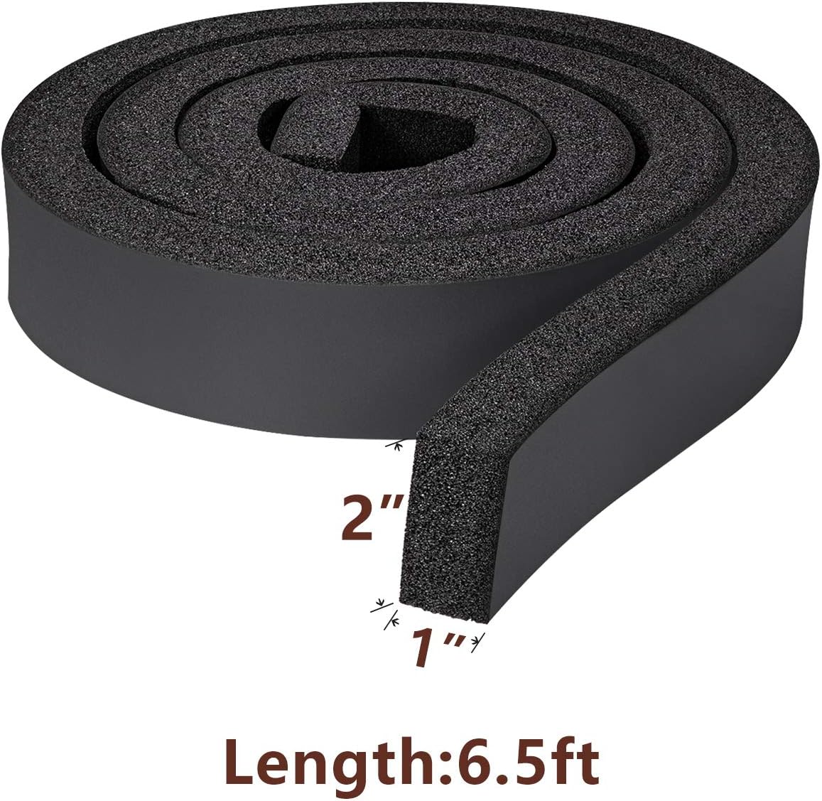 yotache Open Cell Foam Air Conditioner Insulation Seal Tape 2 X 1 Inch, Non-Adhesive Air Conditioning Weather Strip, 6.5 Feet Long : Tools & Home Improvement