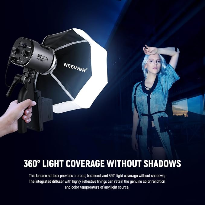NEEWER Softbox Linterna 12"/30cm con Montura NEEWER miniatura 3