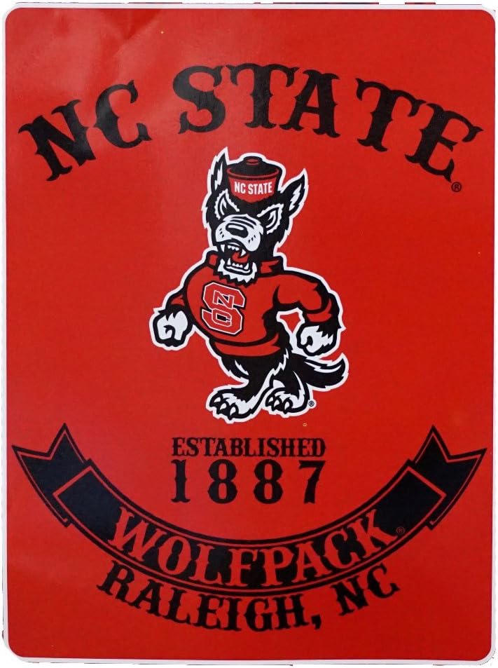 North Carolina NC State Wolfpack Rebel Series Raschel 60x80 Throw Blanket