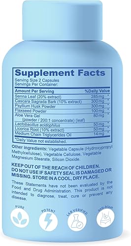 Miniatura 6 de Slimtox - Limpieza y desintoxicación de colon orgánico de 15 días para estómago plano, menos hinchazón y libras con probióticos, alivio del