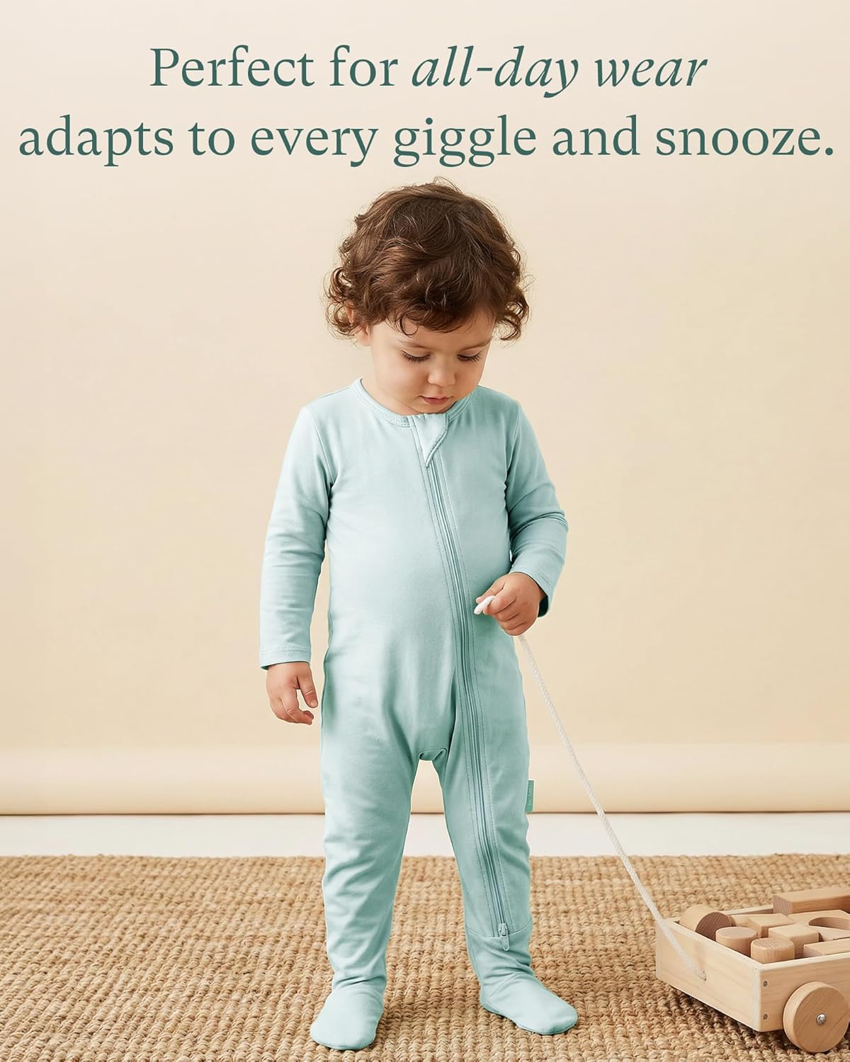 PurComfy Baby Zipper Footie Pajamas, Supersoft Bamboo Rayon Baby Footed Pjs Boy Girl 0-3-6-9-18-24 Month Coverall Sleepers - Image 6