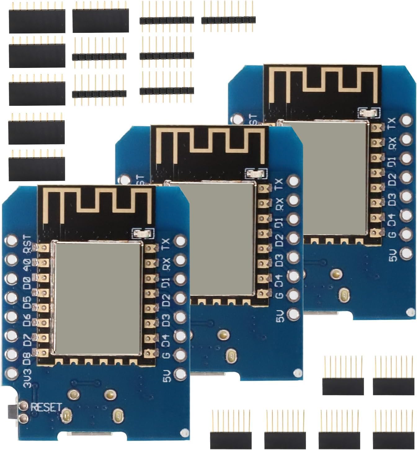 Binghe 3 pezzi ESP NodeMcu Lua WiFi Board, ESP NodeMcu Scheda di sviluppo con ESP Chip Interfaccia Type-C Compatibile con Arduino