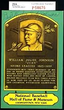 Judy Johnson JSA Signed Dexter Press Color HOF Plaque Autograph