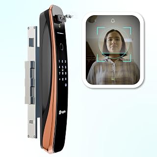 Mygate Smart Door Lock Pro 2 Ultra with Face Recognition | Built-in Door Sensor | 8-Way Unlock, Advanced Fingerprint | Rem... Price In India