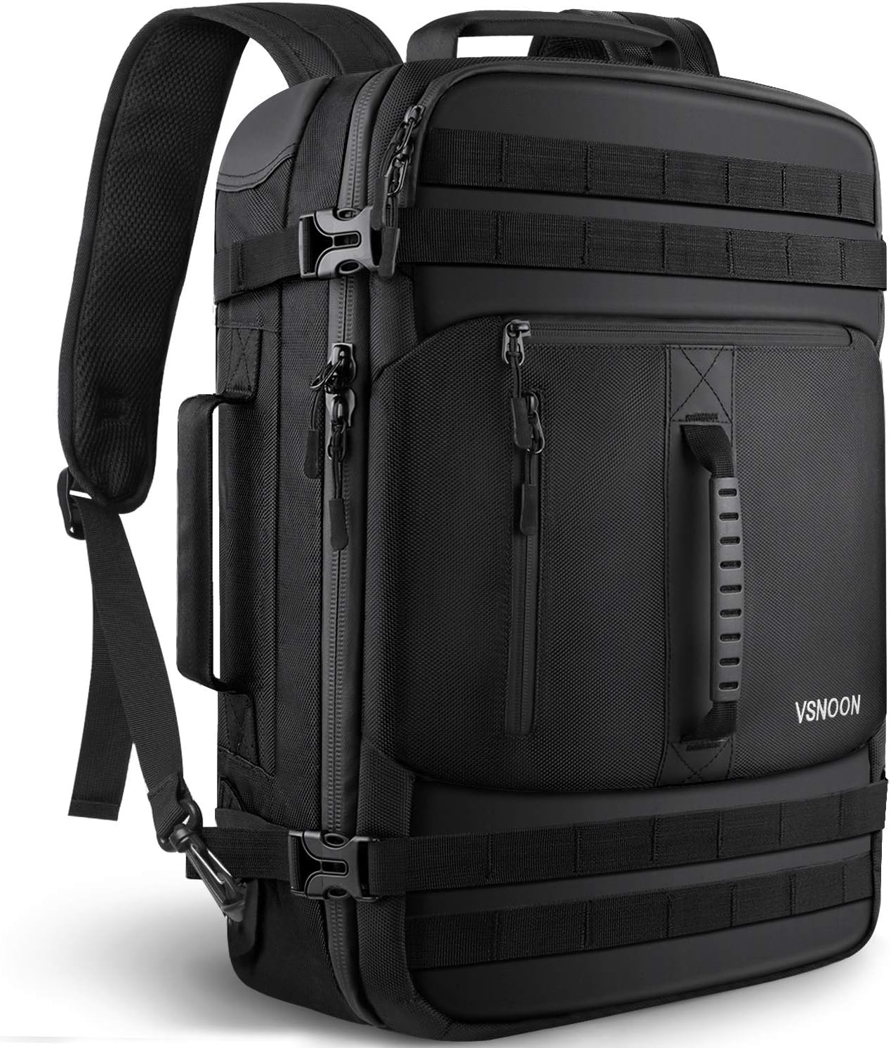 Carry on Laptop Backpack, 40L Large Travel Backpack Flight Approved Carry-on Luggage Backpack Weekender Bag for Men/Women, Water Resistant Business Laptop Backpack Fits 17.3 Inch Laptop - Black